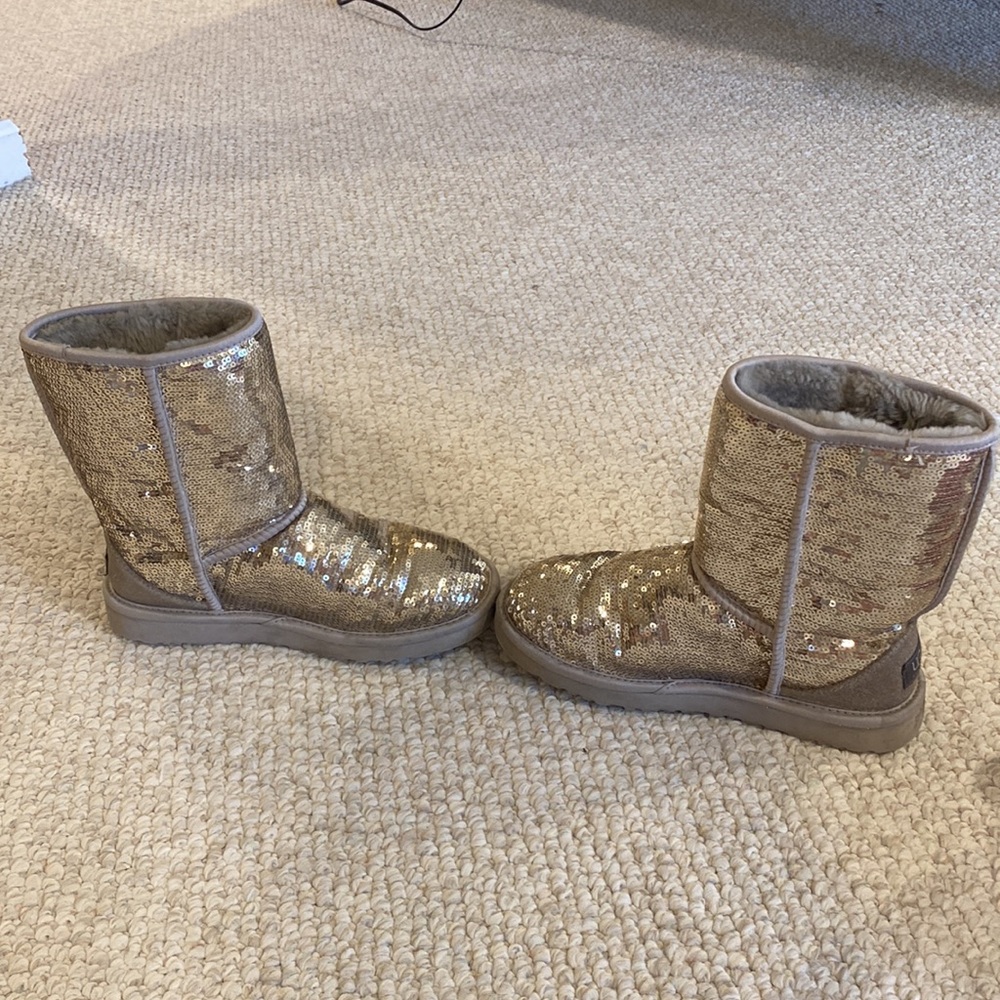 Silver Sequin Ugg Boots! - image 3